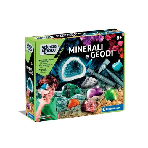 CLEMENTONI SCIENZA E GIOCO LABORATORIO MINERALI E GEODI